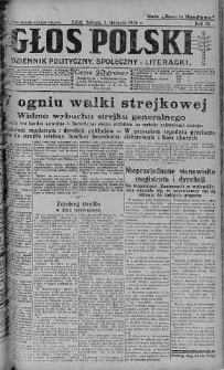 Głos Polski : dziennik polityczny, społeczny i literacki 7 sierpień 1926 nr 215