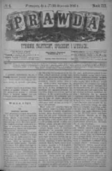 Prawda. Tygodnik polityczny, społeczny i literacki 1883, Nr 4