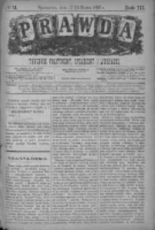 Prawda. Tygodnik polityczny, społeczny i literacki 1883, Nr 1