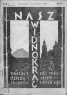 Nasz Widnokrąg. Miesięcznik Młodzieży Liceum Krzemienieckiego 1929-1930, R. 5, Nr 9-10