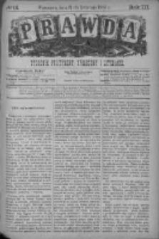 Prawda. Tygodnik polityczny, społeczny i literacki 1883, Nr 16
