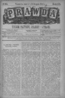 Prawda. Tygodnik polityczny, społeczny i literacki 1883, Nr 34