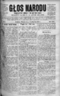 Głos Narodu : dziennik polityczny, założony w roku 1893 przez Józefa Rogosza 1904, nr 256
