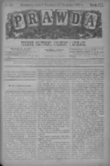 Prawda. Tygodnik polityczny, społeczny i literacki 1883, Nr 36