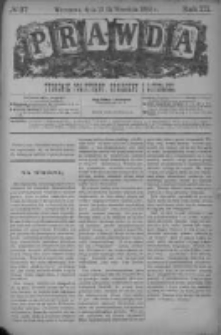 Prawda. Tygodnik polityczny, społeczny i literacki 1883, Nr 37