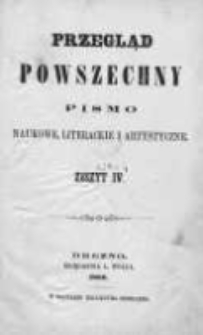 Przegląd Powszechny. Pismo naukowe, literackie i artystyczne 1866, Nr 4