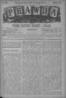 Prawda. Tygodnik polityczny, społeczny i literacki 1883, Nr 38