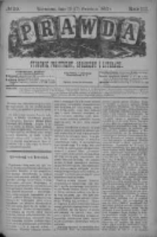 Prawda. Tygodnik polityczny, społeczny i literacki 1883, Nr 39