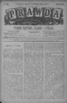 Prawda. Tygodnik polityczny, społeczny i literacki 1883, Nr 41