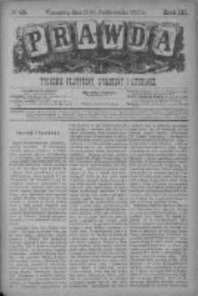 Prawda. Tygodnik polityczny, społeczny i literacki 1883, Nr 42