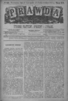 Prawda. Tygodnik polityczny, społeczny i literacki 1883, Nr 45