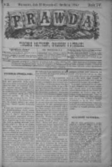 Prawda. Tygodnik polityczny, społeczny i literacki 1884, Nr 2