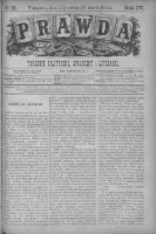 Prawda. Tygodnik polityczny, społeczny i literacki 1884, Nr 15