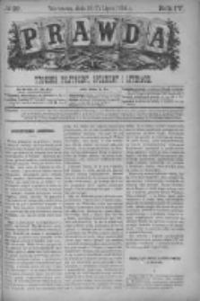 Prawda. Tygodnik polityczny, społeczny i literacki 1884, Nr 29