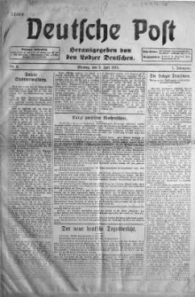 Deutsche Post 5 lipiec 1915 nr 2