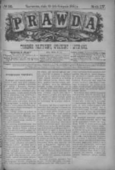 Prawda. Tygodnik polityczny, społeczny i literacki 1884, Nr 35