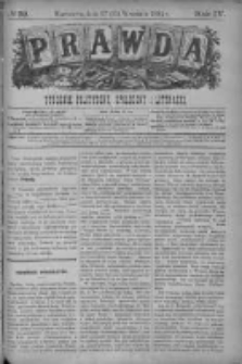 Prawda. Tygodnik polityczny, społeczny i literacki 1884, Nr 39
