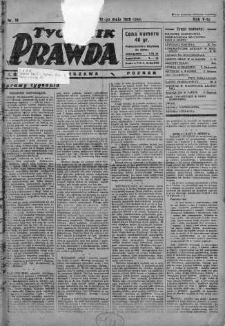 Tygodnik Prawda 12 maj 1929 nr 19