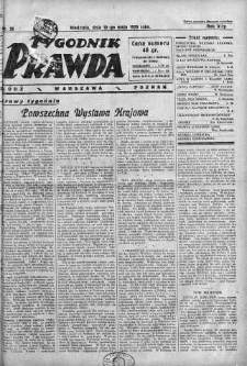 Tygodnik Prawda 19 maj 1929 nr 20