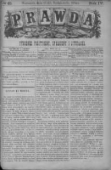 Prawda. Tygodnik polityczny, społeczny i literacki 1884, Nr 43