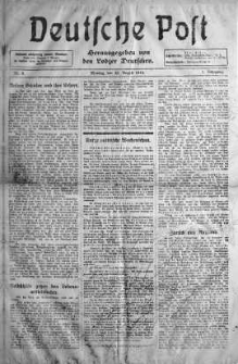 Deutsche Post 23 sierpień 1915 nr 9