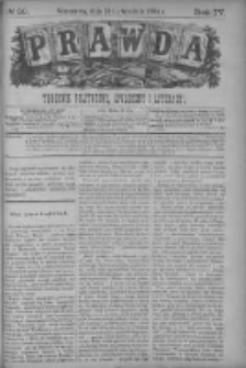 Prawda. Tygodnik polityczny, społeczny i literacki 1884, Nr 50