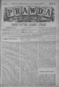 Prawda. Tygodnik polityczny, społeczny i literacki 1885, Nr 2