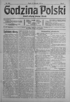Godzina Polski : dziennik polityczny, społeczny i literacki 3 listopad 1916 nr 306