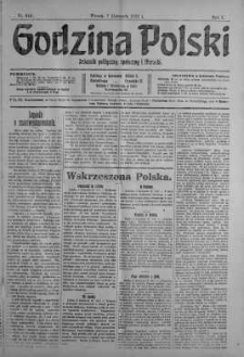 Godzina Polski : dziennik polityczny, społeczny i literacki 7 listopad 1916 nr 310