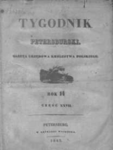 Tygodnik Petersburski : Gazeta urzędowa Królestwa Polskiego 1841, R. 12, Cz. 23, Nr 1