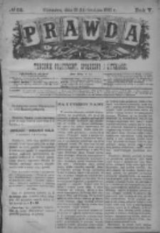 Prawda. Tygodnik polityczny, społeczny i literacki 1885, Nr 52