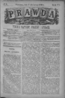 Prawda. Tygodnik polityczny, społeczny i literacki 1886, Nr 9