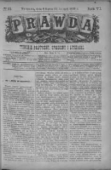 Prawda. Tygodnik polityczny, społeczny i literacki 1886, Nr 10