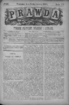 Prawda. Tygodnik polityczny, społeczny i literacki 1886, Nr 26