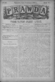 Prawda. Tygodnik polityczny, społeczny i literacki 1886, Nr 29