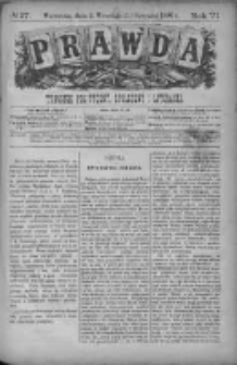 Prawda. Tygodnik polityczny, społeczny i literacki 1886, Nr 37