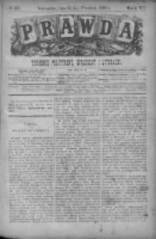 Prawda. Tygodnik polityczny, społeczny i literacki 1886, Nr 39