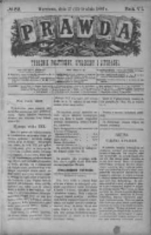 Prawda. Tygodnik polityczny, społeczny i literacki 1886, Nr 52