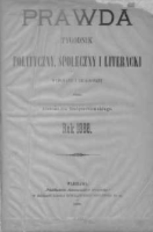 Prawda. Tygodnik polityczny, społeczny i literacki 1888, Nr 1