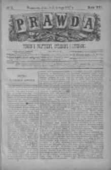 Prawda. Tygodnik polityczny, społeczny i literacki 1887, Nr 8