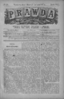 Prawda. Tygodnik polityczny, społeczny i literacki 1887, Nr 10