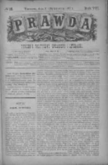 Prawda. Tygodnik polityczny, społeczny i literacki 1887, Nr 18