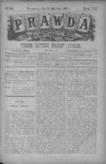 Prawda. Tygodnik polityczny, społeczny i literacki 1887, Nr 22