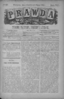 Prawda. Tygodnik polityczny, społeczny i literacki 1887, Nr 23