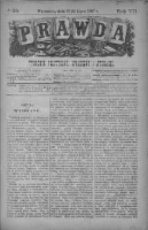 Prawda. Tygodnik polityczny, społeczny i literacki 1887, Nr 29