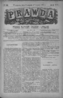 Prawda. Tygodnik polityczny, społeczny i literacki 1887, Nr 32