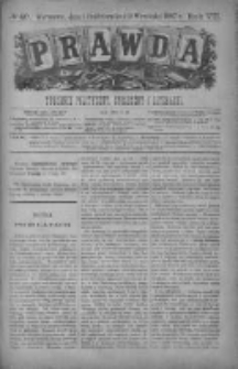Prawda. Tygodnik polityczny, społeczny i literacki 1887, Nr 40