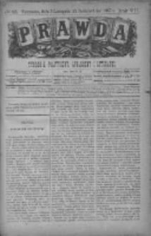 Prawda. Tygodnik polityczny, społeczny i literacki 1887, Nr 45