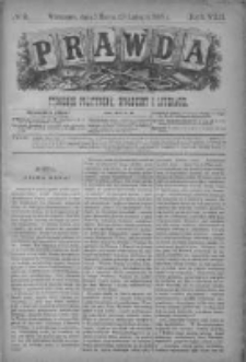 Prawda. Tygodnik polityczny, społeczny i literacki 1888, Nr 9