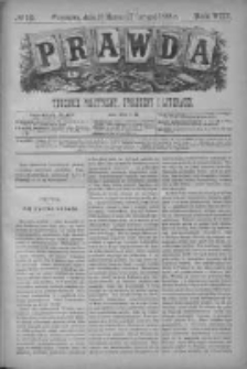 Prawda. Tygodnik polityczny, społeczny i literacki 1888, Nr 10